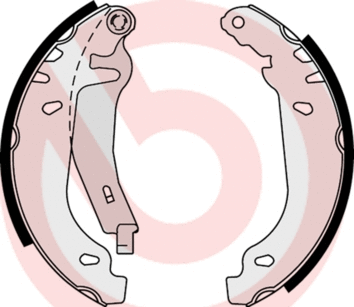 Brake Shoe Set (S 61 539)