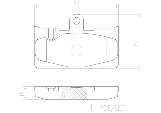Brake Pad Set, disc brake (P83059N)