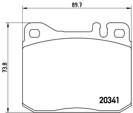 Brake Pad Set, disc brake (P 50 004)