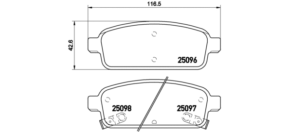 Brake Pad Set, disc brake (P 59 078)