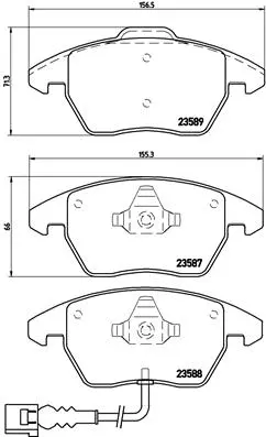 Brake Pad Set, disc brake (P 85 075)
