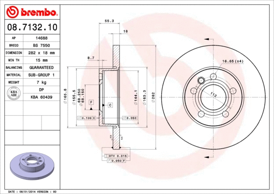 Brake Disc (08.7132.10)