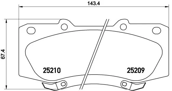 Brake Pad Set, disc brake (P 83 140)