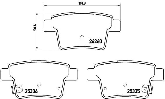 Brake Pad Set, disc brake (P 66 002)