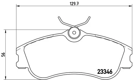 Brake Pad Set, disc brake (P 61 069)