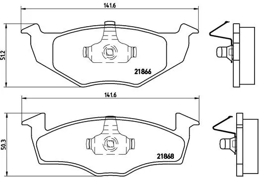 Brake Pad Set, disc brake (P 85 030)