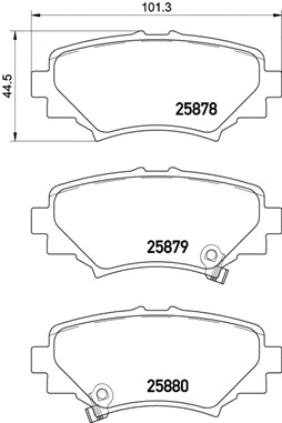 Brake Pad Set, disc brake (P 49 049)