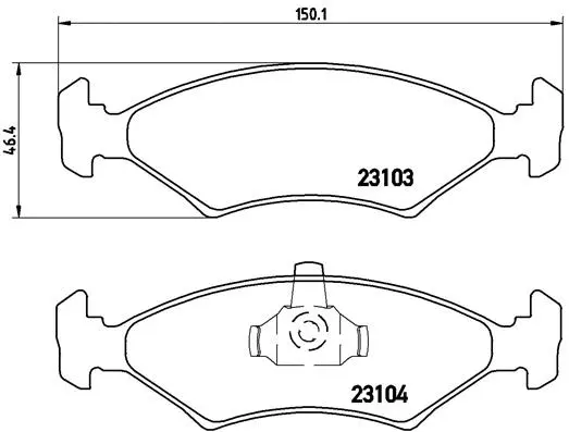 Brake Pad Set, disc brake (P 24 043)