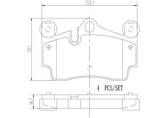 Brake Pad Set, disc brake (P85070N)