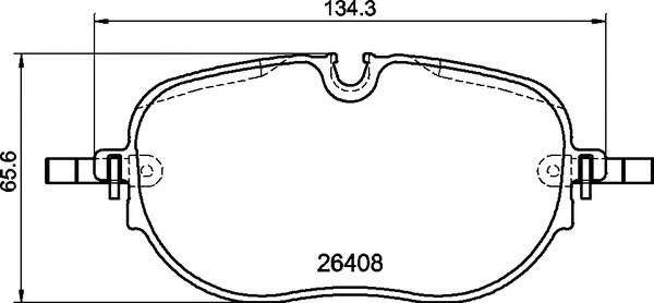 Brake Pad Set, disc brake (P 85 195)