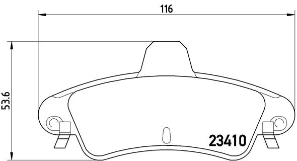 Brake Pad Set, disc brake (P 24 070)