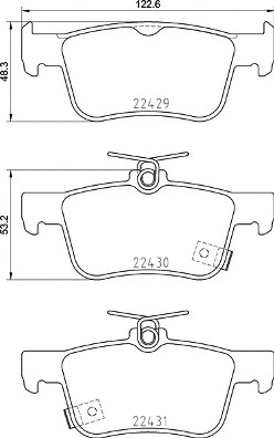 Brake Pad Set, disc brake (P 28 089)