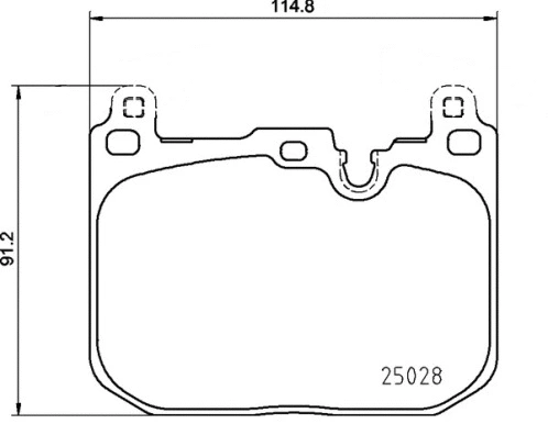 Brake Pad Set, disc brake (P 06 110)