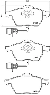 Brake Pad Set, disc brake (P 85 040)
