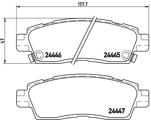 Brake Pad Set, disc brake (P 10 010)