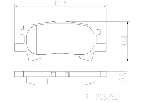 Brake Pad Set, disc brake (P83068N)