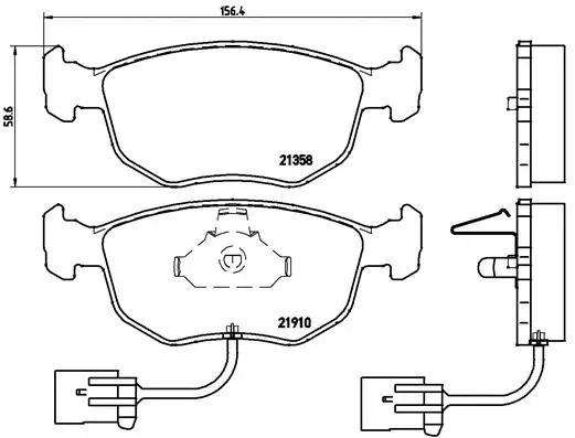 Brake Pad Set, disc brake (P 24 035)