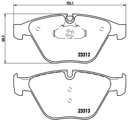 Brake Pad Set, disc brake (P 06 054)