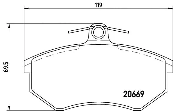 Brake Pad Set, disc brake (P 85 092)