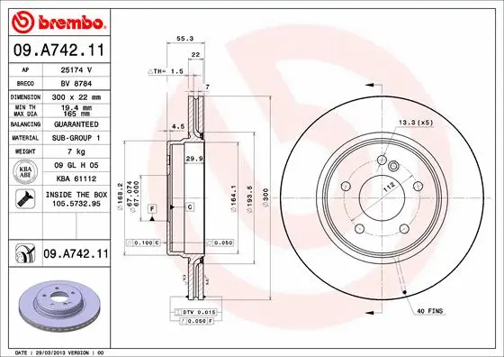 Brake Disc (09.A742.11)