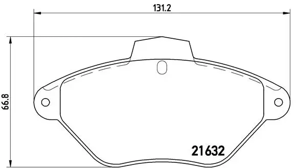 Brake Pad Set, disc brake (P 61 053)