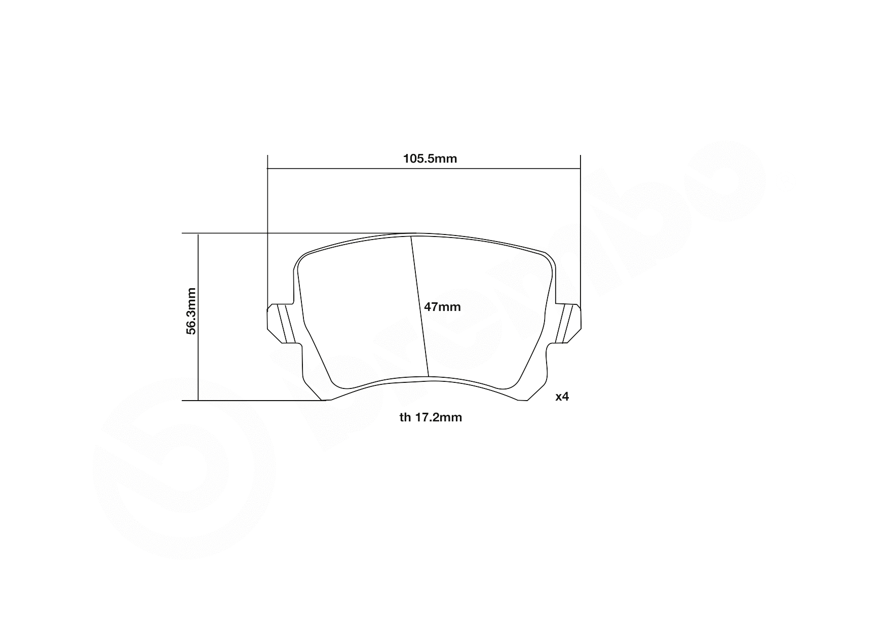 High Performance Brake Pad Set