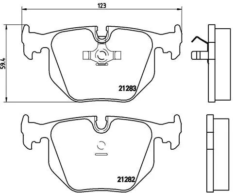 Brake Pad Set, disc brake (P 06 016)