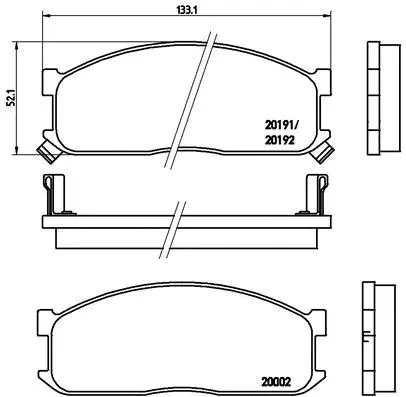 Brake Pad Set, disc brake (P 49 010)
