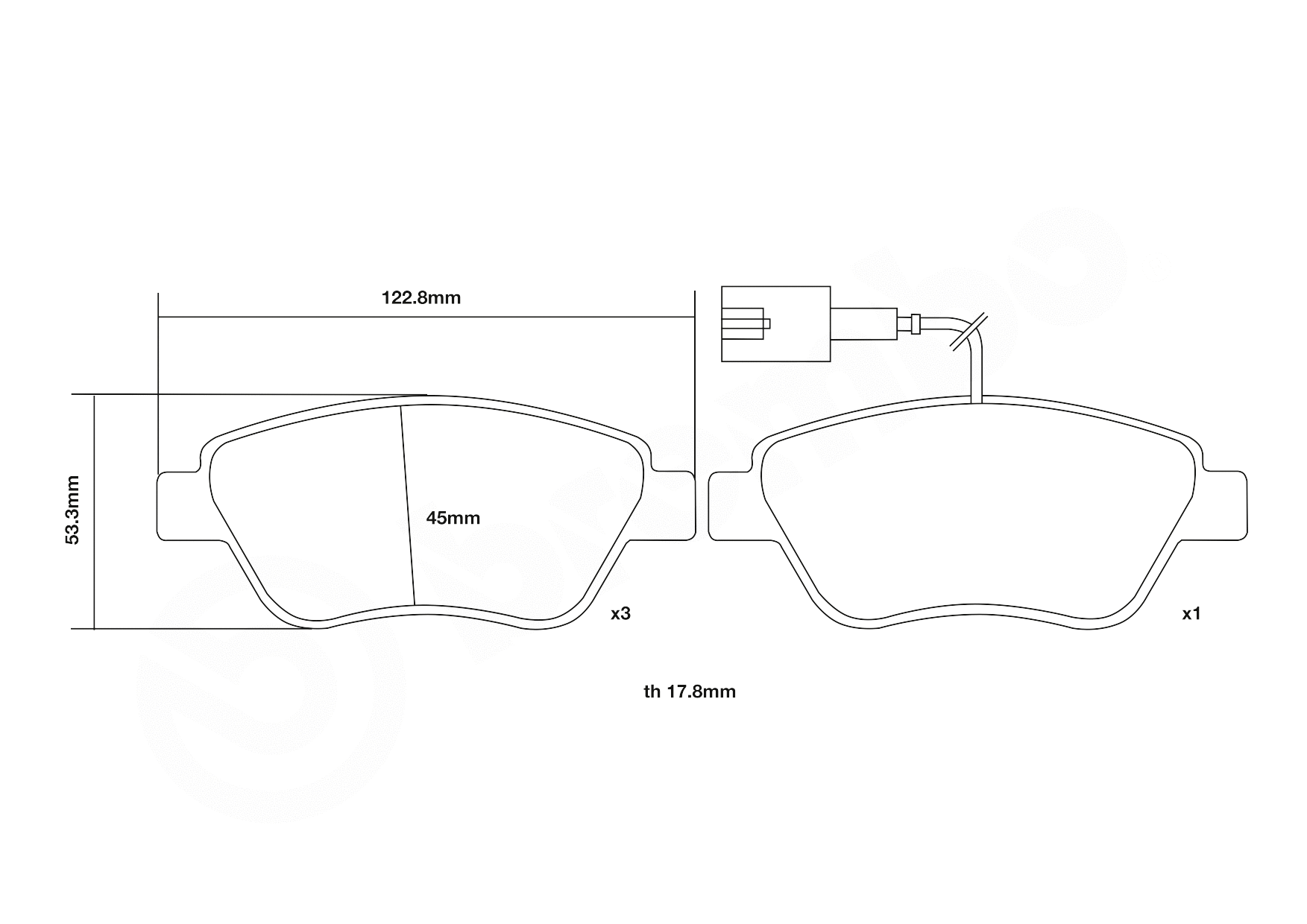 High Performance Brake Pad Set