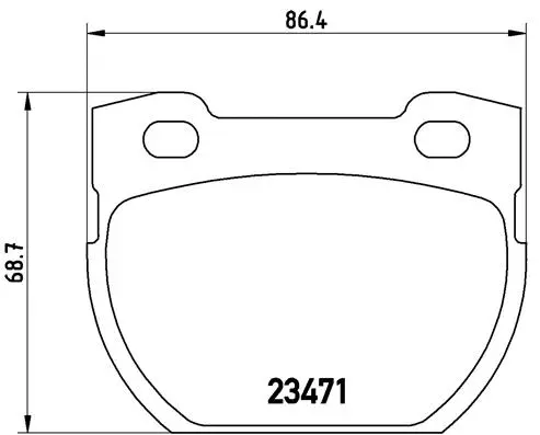Brake Pad Set, disc brake (P 44 007)