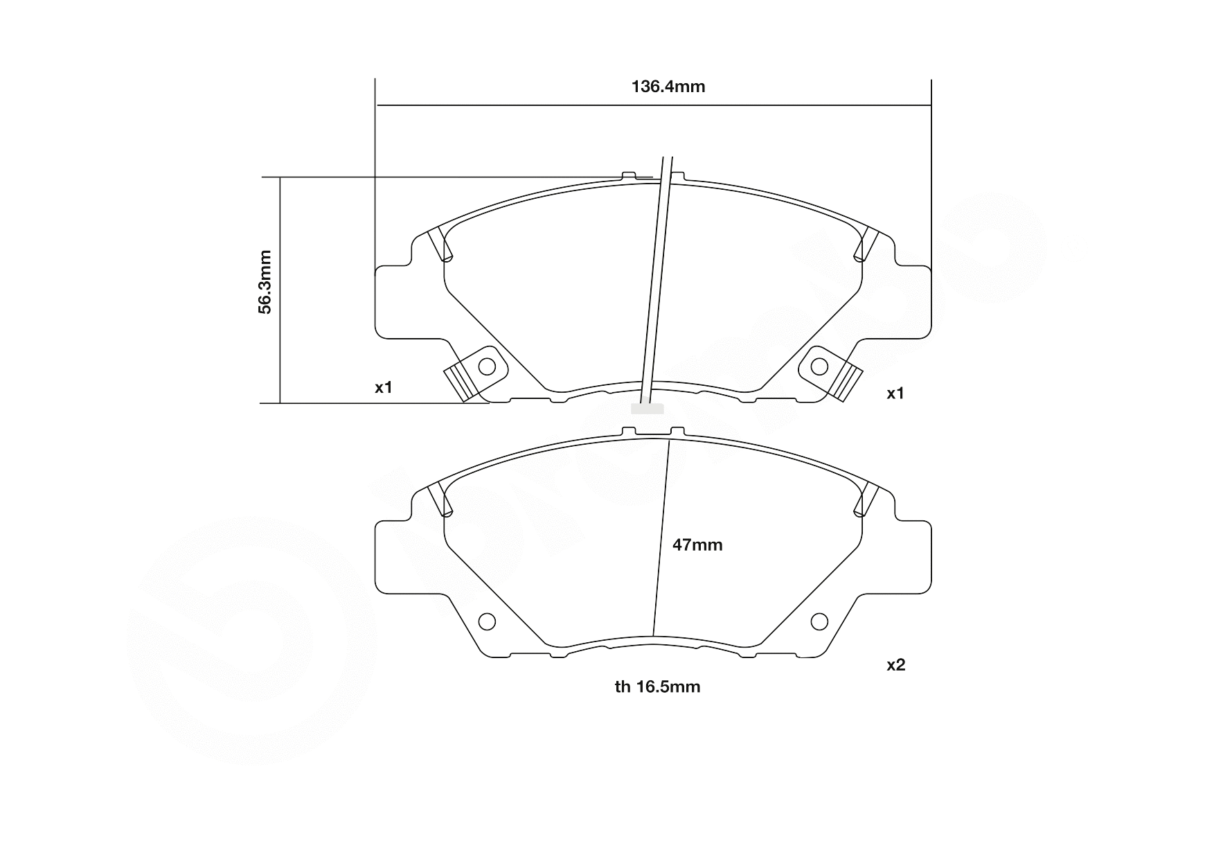 High Performance Brake Pad Set