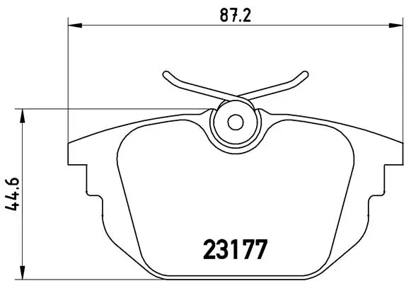 Brake Pad Set, disc brake (P 23 026)