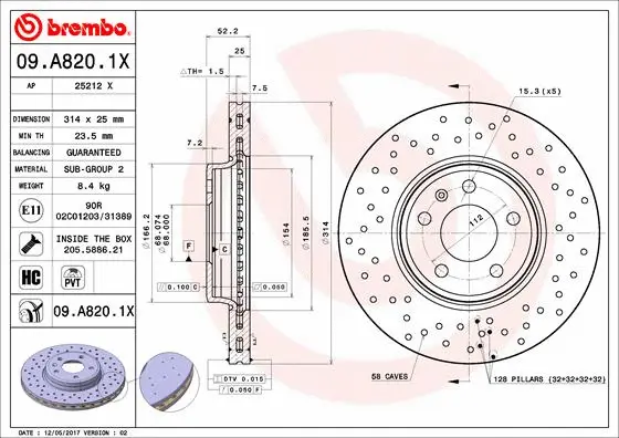Brake Disc (09.A820.1X)