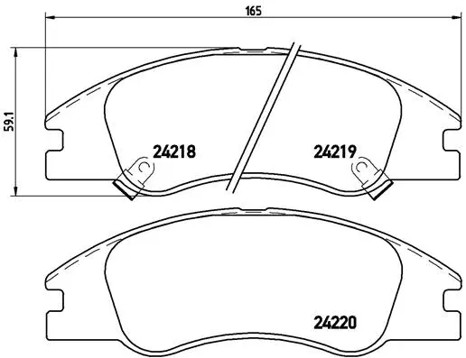 Brake Pad Set, disc brake (P 30 042)