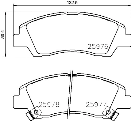 Brake Pad Set, disc brake (P 30 076)