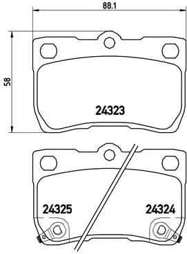 Brake Pad Set, disc brake (P 83 073)