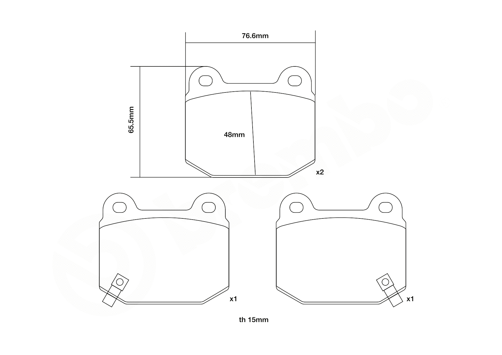High Performance Brake Pad Set