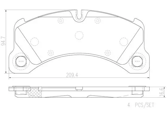 Brake Pad Set, disc brake (P65026N)