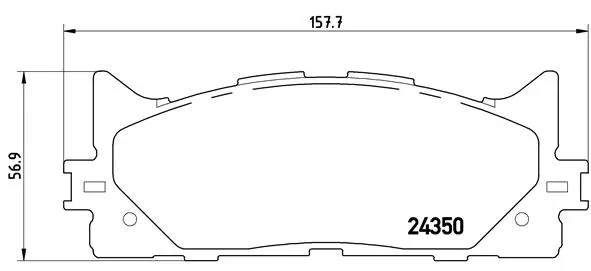 Brake Pad Set, disc brake (P 83 117X)