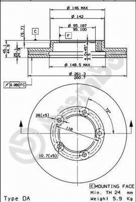 Brake Disc (09.6724.10)