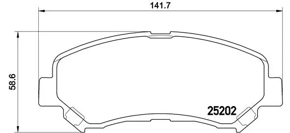 Brake Pad Set, disc brake (P 79 028)