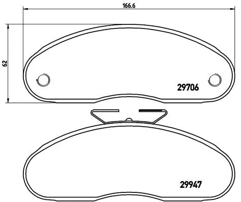 Brake Pad Set, disc brake (P 68 013)