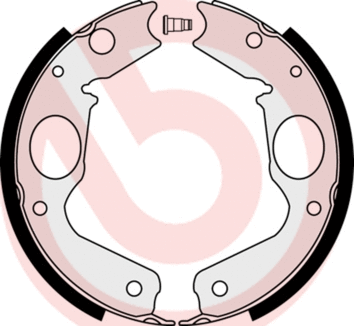 Brake Shoe Set, parking brake (S 54 518)