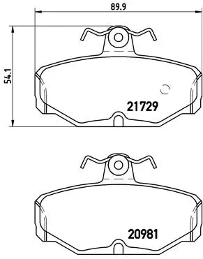 Brake Pad Set, disc brake (P 24 021)