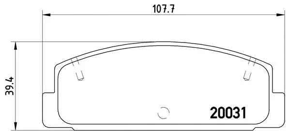 Brake Pad Set, disc brake (P 49 037)