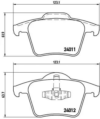 Brake Pad Set, disc brake (P 86 019)
