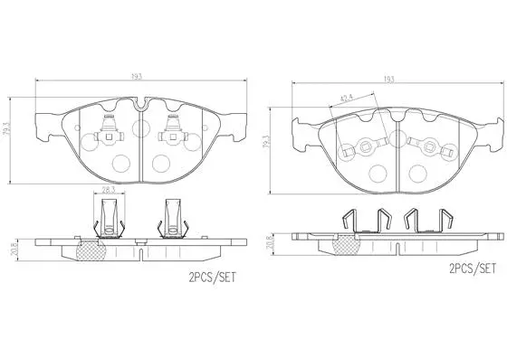 Brake Pad Set, disc brake (P06047N)