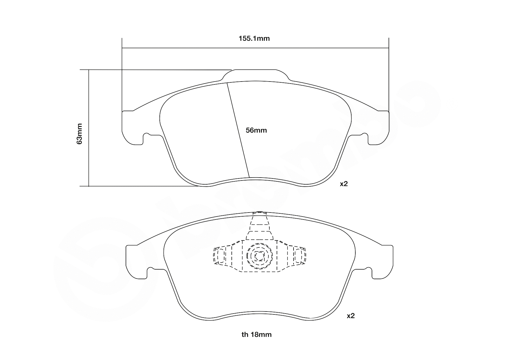 High Performance Brake Pad Set