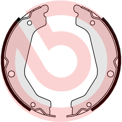 Brake Shoe Set, parking brake (S 30 531)