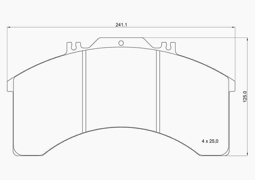 Brake Pad Set, disc brake (P A6 033)